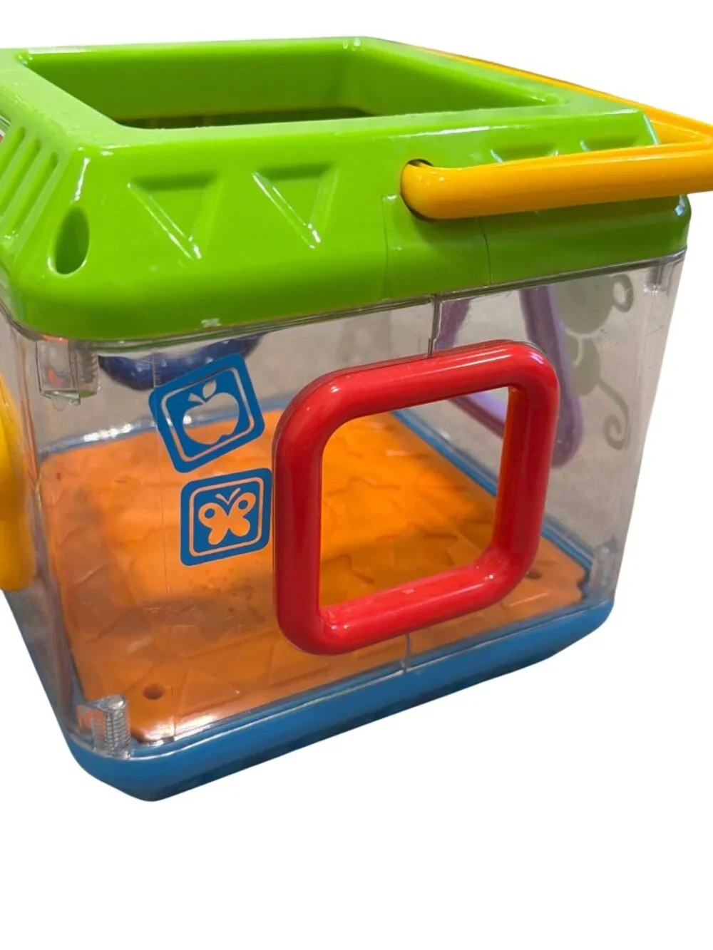 Fisher-Price Shape Sorter Cube With Peek-A-Blocks Set Educational Toy For Toddle